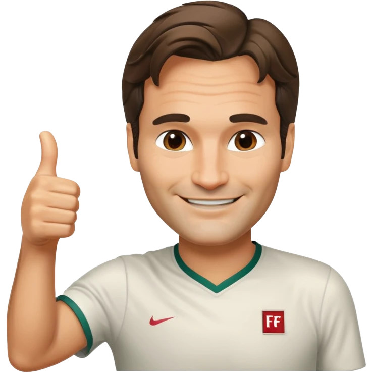 ROGER FEDERER THUMS UP emoji