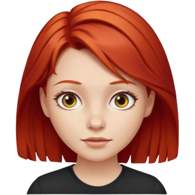 Niña con pelo rojo  emoji
