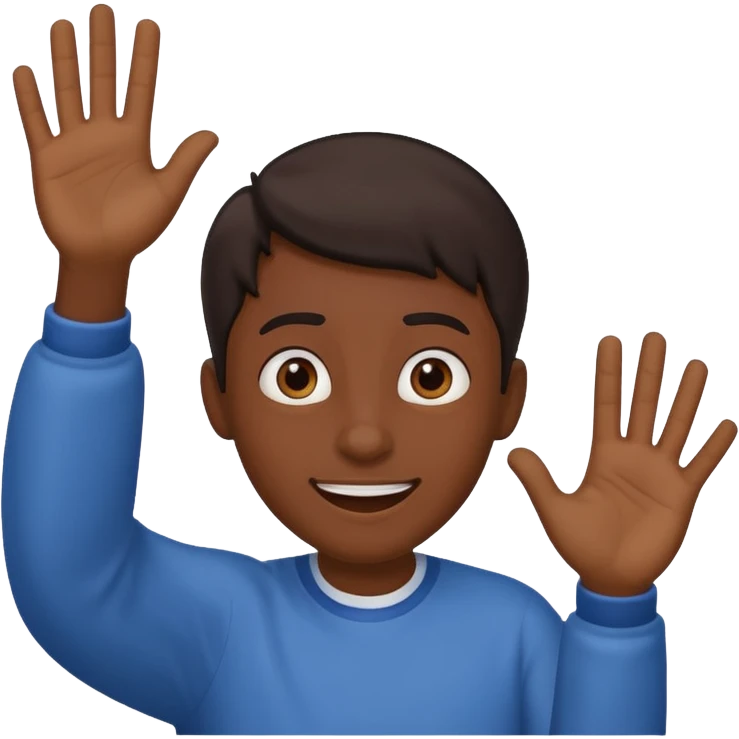 🥸👋🏿 emoji