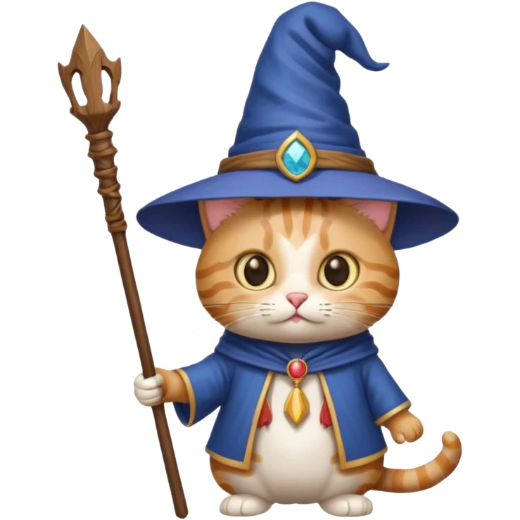 Cat wizard emoji