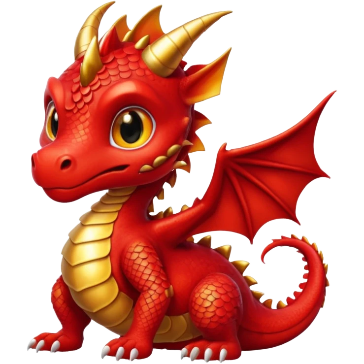 cute red dragon emoji