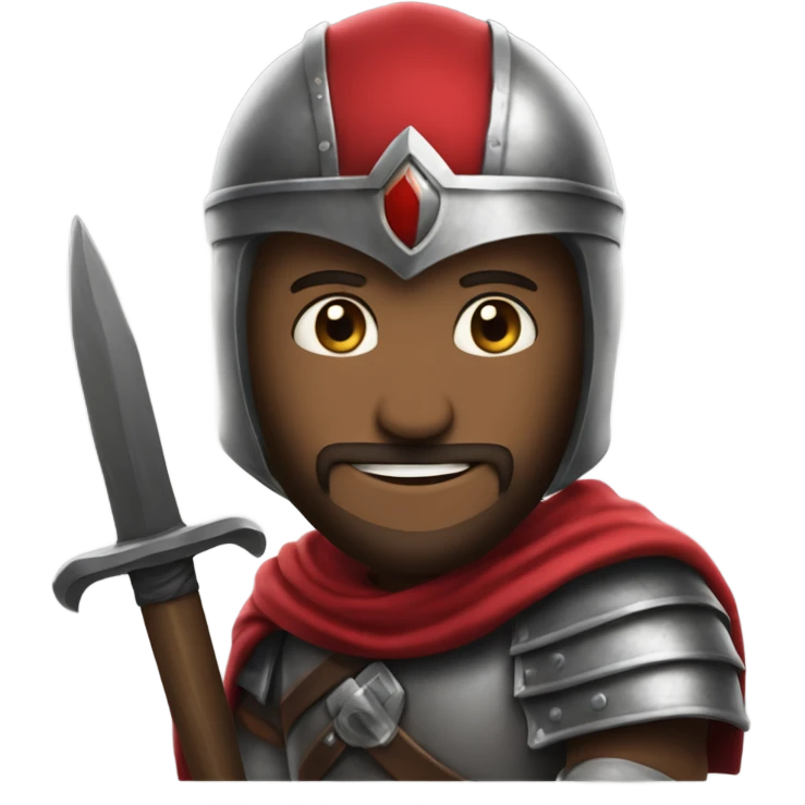 make an emoji like this 🧙🏻‍♂ but instead the guy without a beard and also wearing Crusaders clothing and a helmet plus with a sword and shield.🧙🏻‍♂

 emoji