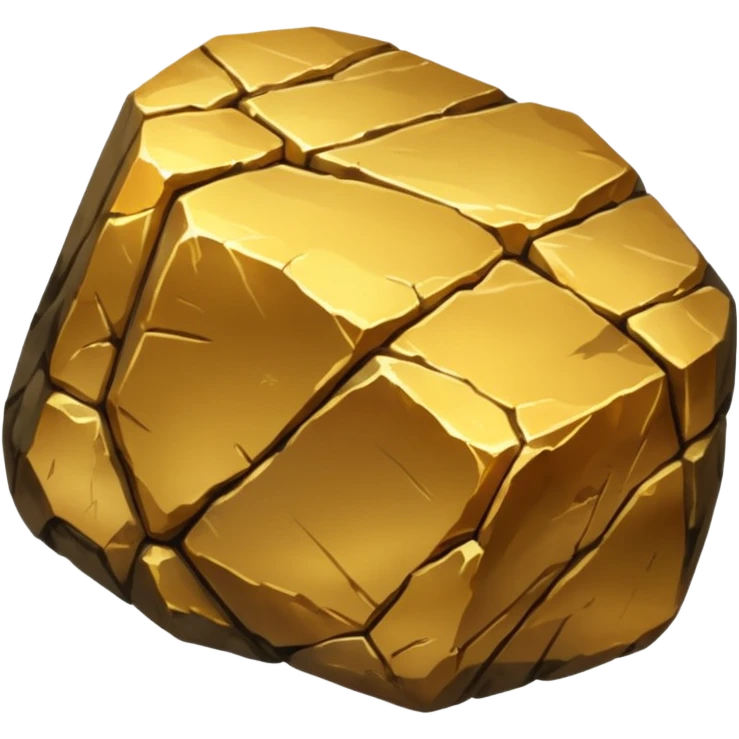 Gold ore with stone  emoji