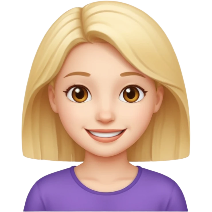 Cute girl for video emoji