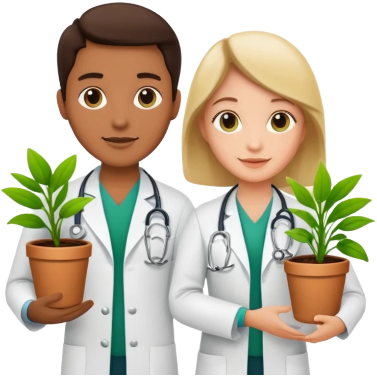 Doctors Carrying Plants emoji