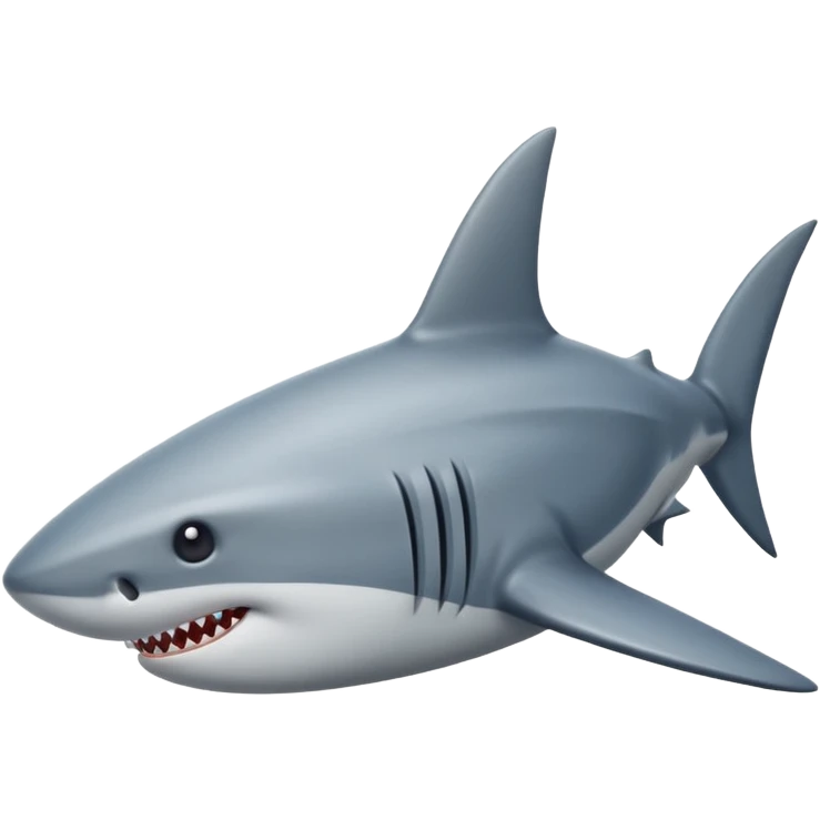 A shark fin out of water emoji