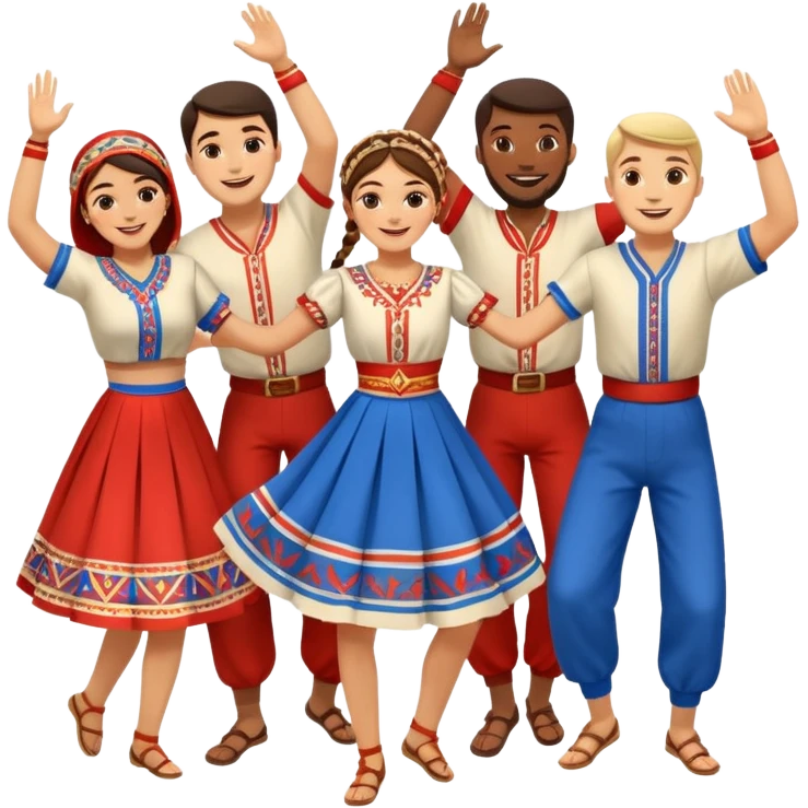 Serbian kolo dancing emoji