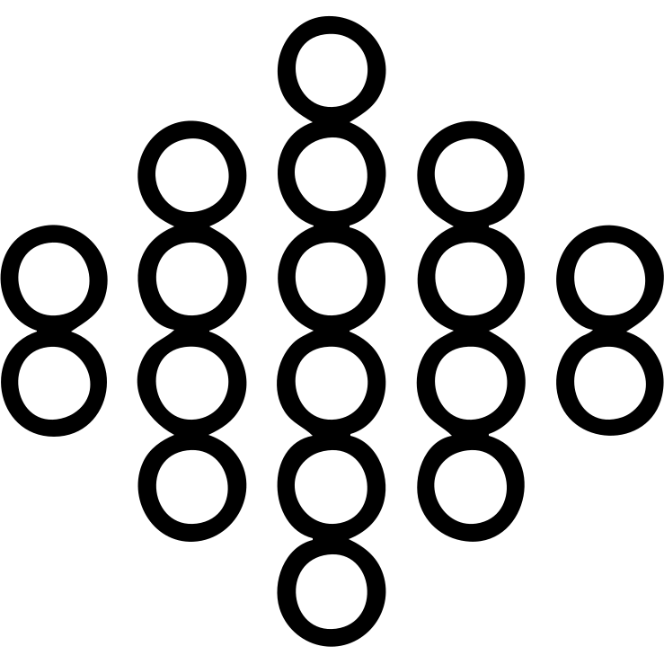 Голосовая волна кружками emoji