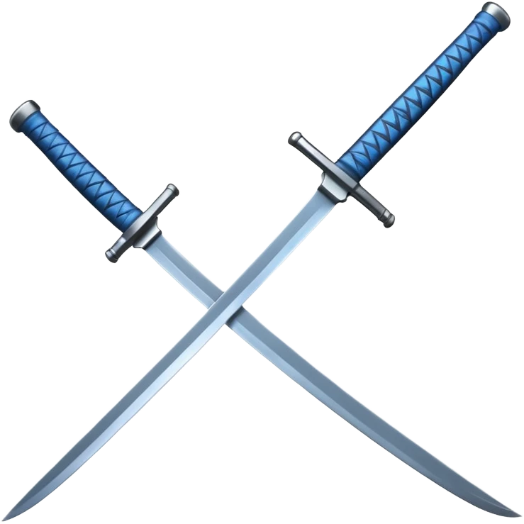 blue katana emoji