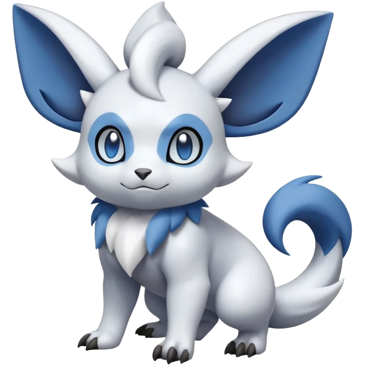 Shinx-Absol-Minccino-Pokémon-Fakémon-hybrid-creature (full body) emoji