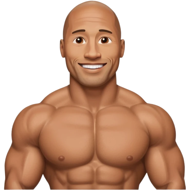 Dwayne Johnson physique emoji