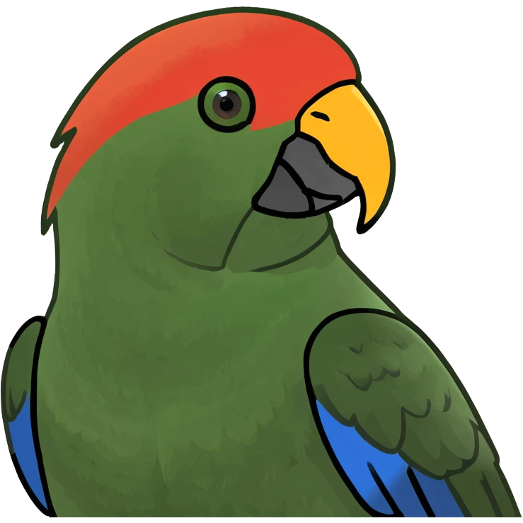 Eclectus parot emoji