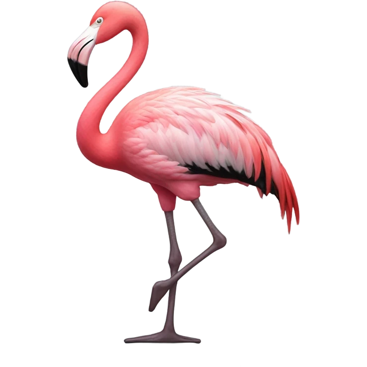 Flamingo dancing with tap-dancing shoes emoji