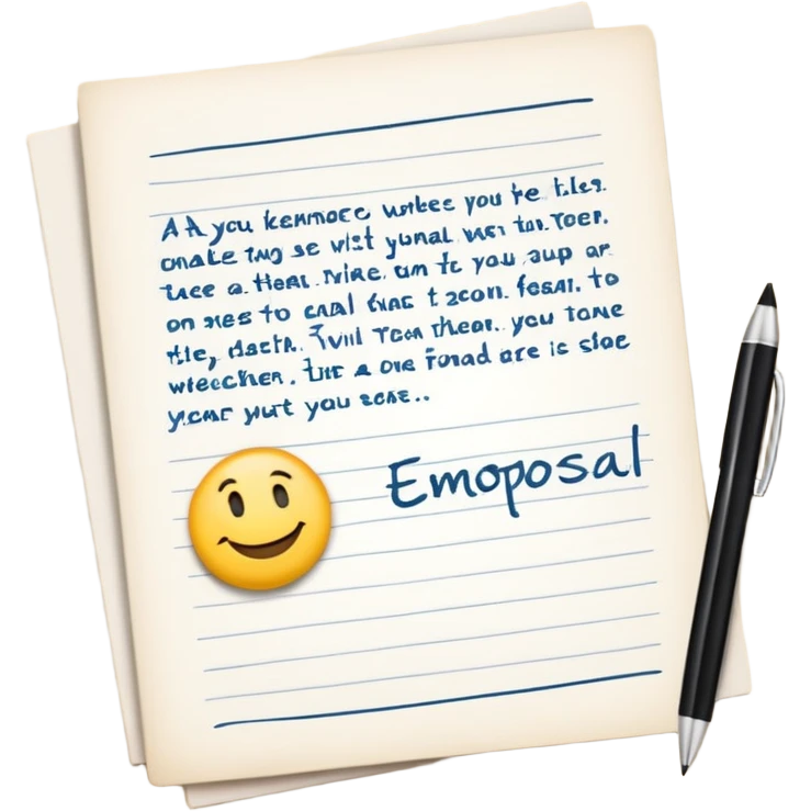 A proposal emoji