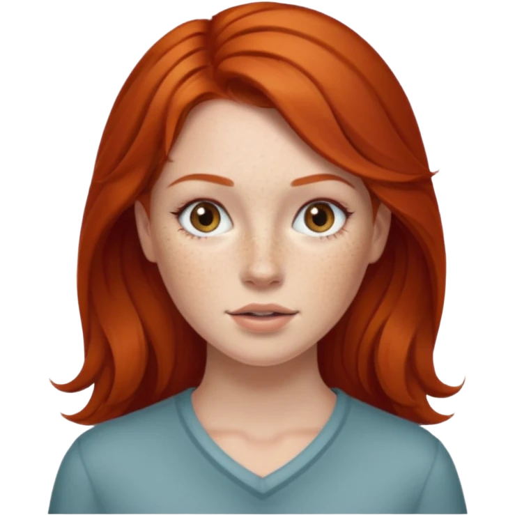 Reina pelirroja emoji