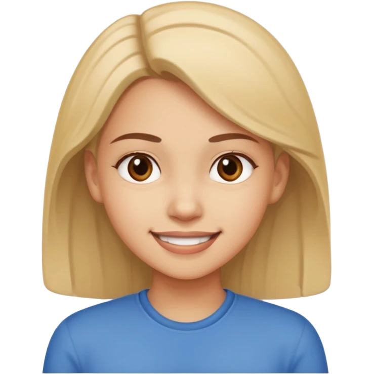 Responsibility for one's decisions and determination in the image of a smiling girl emoji