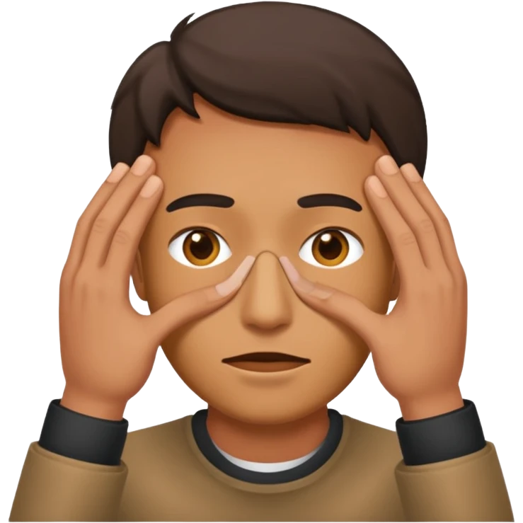 ผู้ชายปิดหน้า emoji