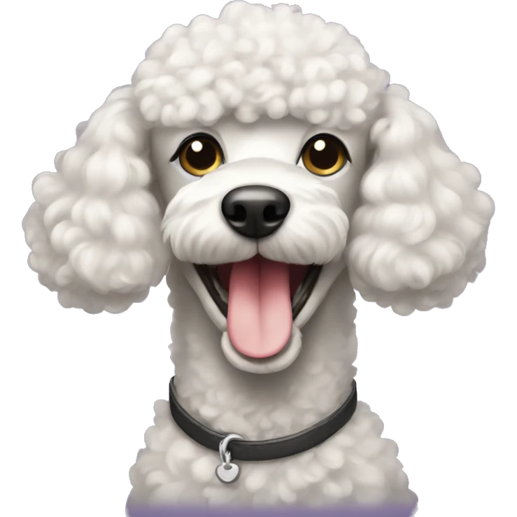 Smiling Poodle  emoji