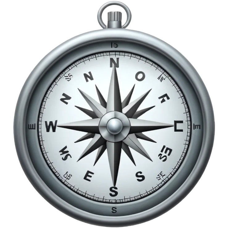 compass pointing in all directions, symbolizing autonomy emoji
