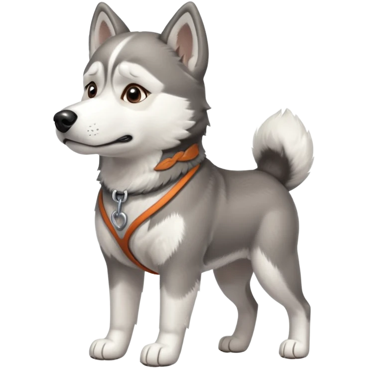 Sled dog emoji