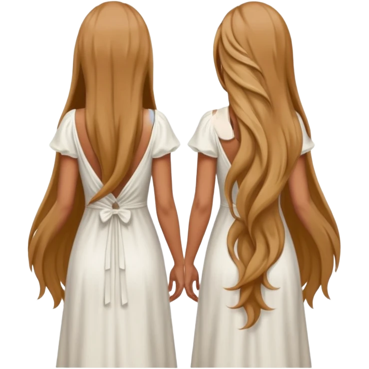 anonymous  female person standing ,view from the back emoji