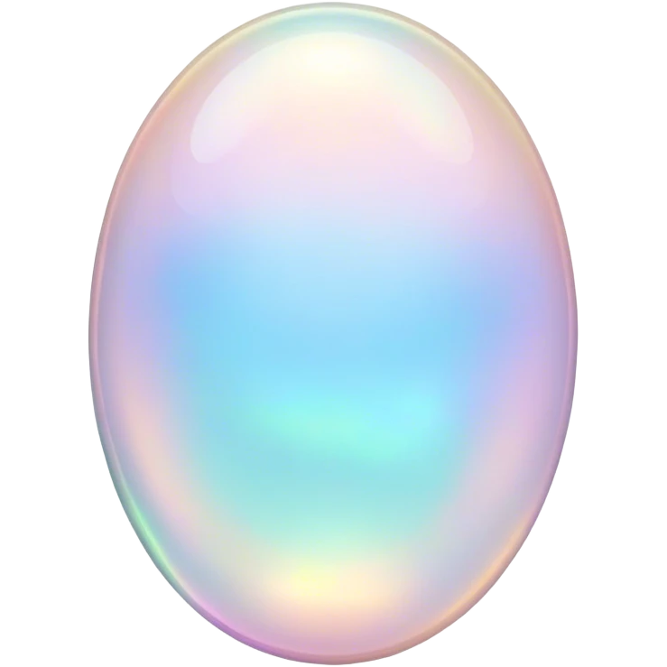 Opal oval gem emoji