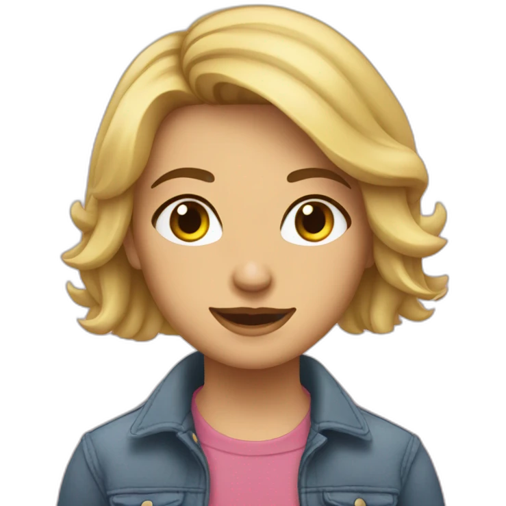 девушка в наушниках emoji