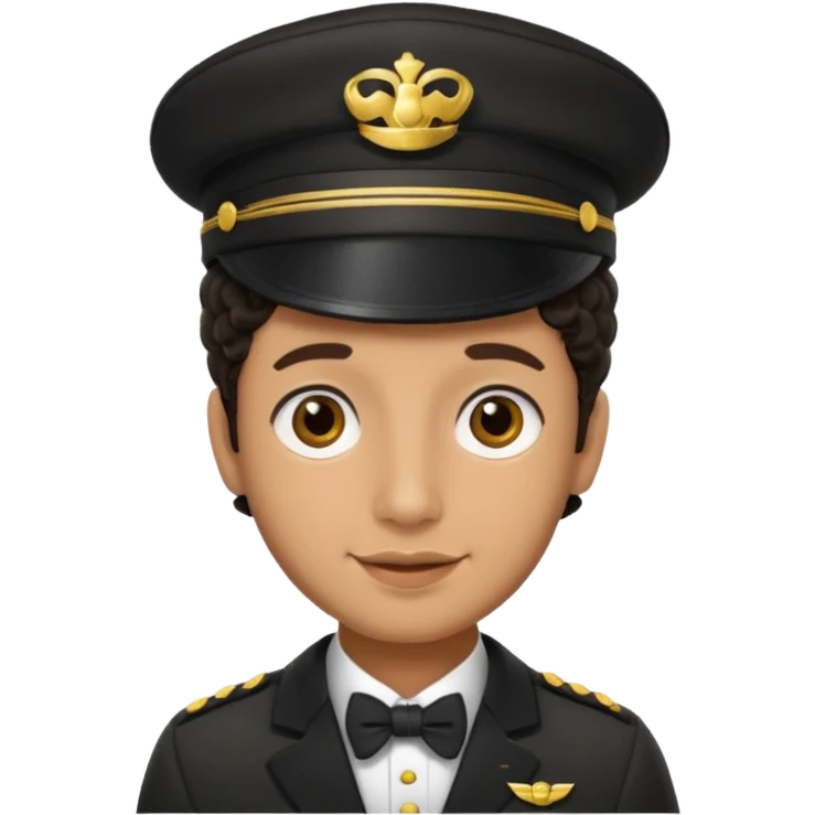 bellboy face curly emoji