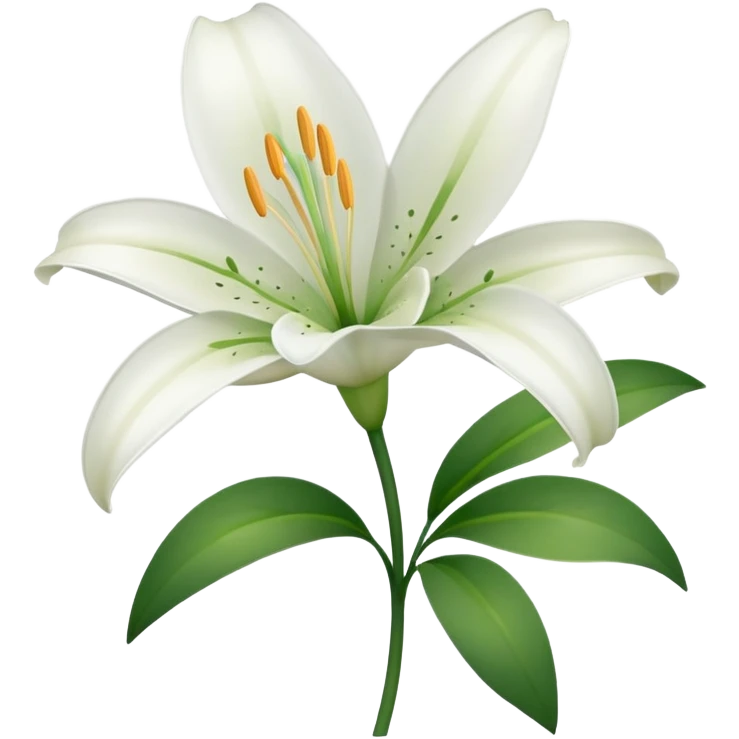 Lily flower emoji