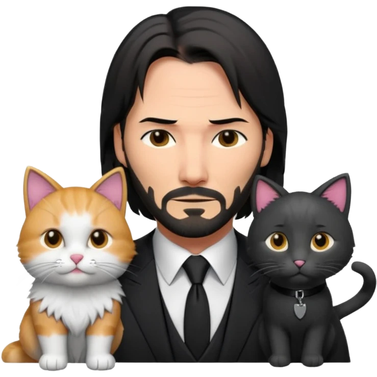 Jonh Wick kedi emoji