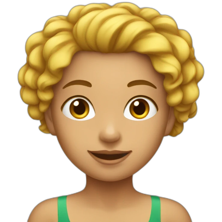 Une fille en maillot de bain emoji