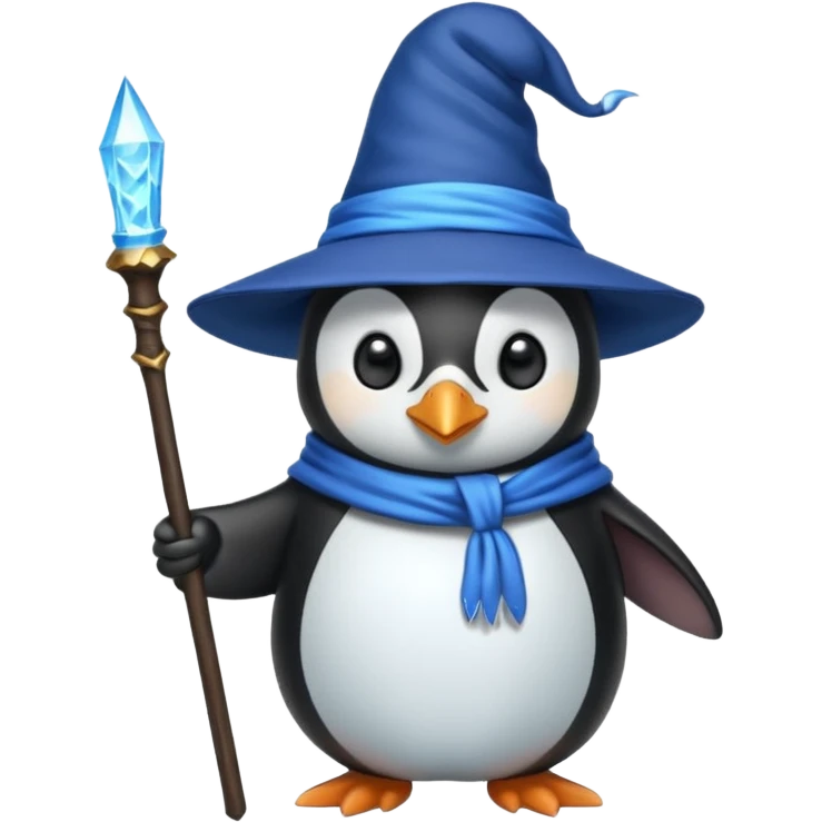Penguin Wizard emoji