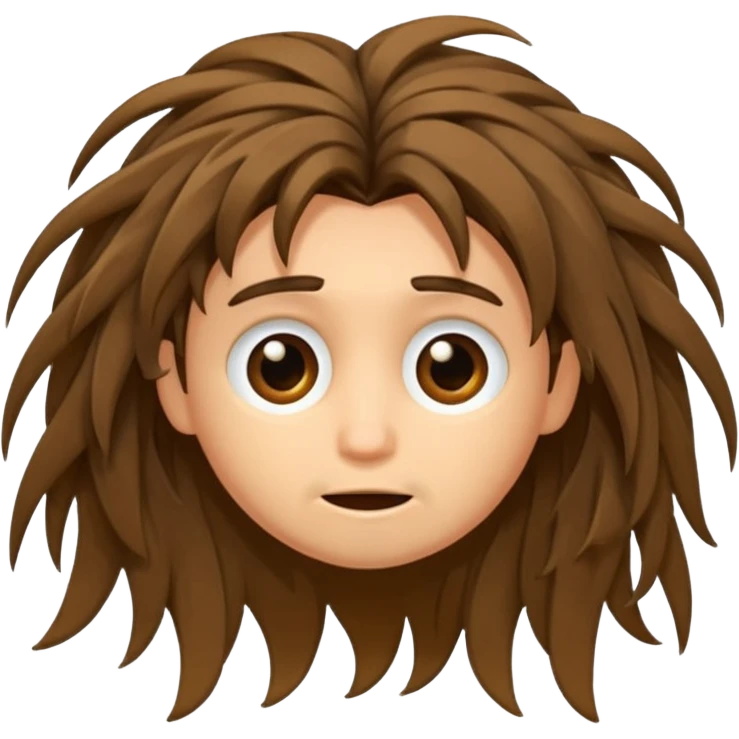 disheveled hair  emoji
