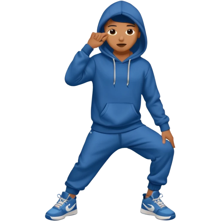 Hip-hop dancer (hoodie), street dancer. emoji