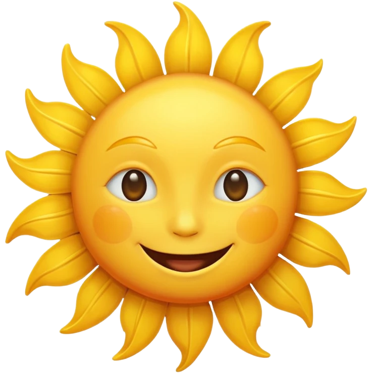 smiling sun emoji
