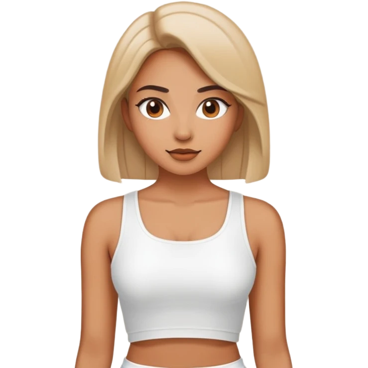 Женщина с топиком  emoji