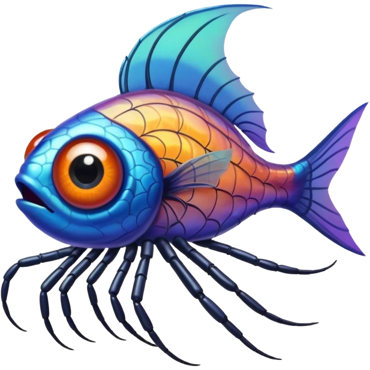 🐟+ 🕷 emoji