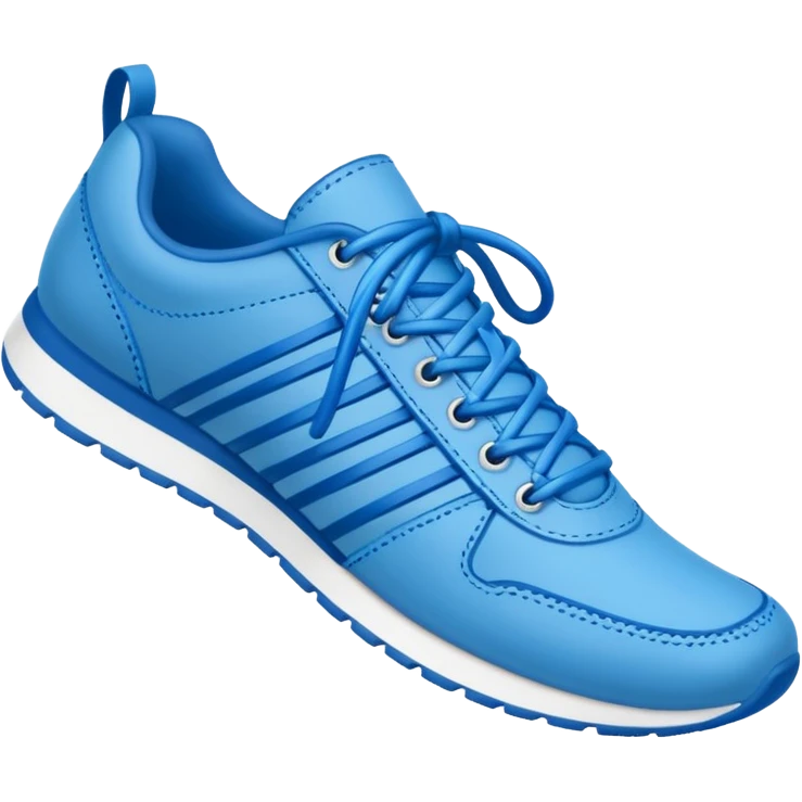 make an emoji of blue shoe laces only emoji