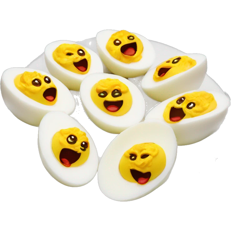 deviled eggs with paprika  emoji