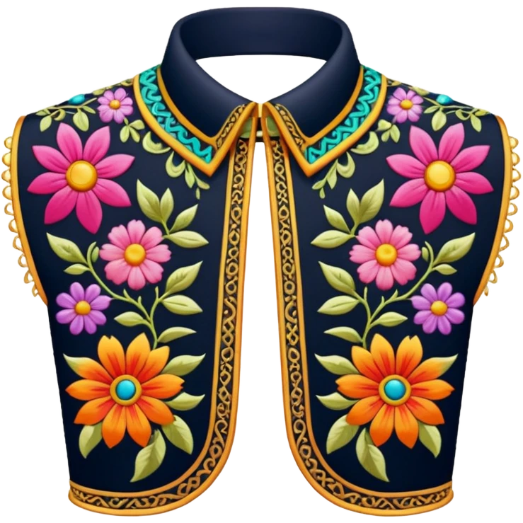 decorative colorful shirt collar emoji