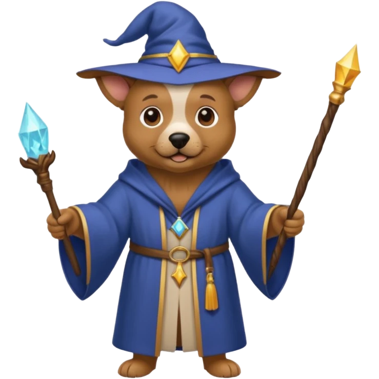 dog wizard emoji