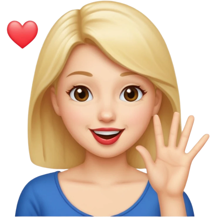 Me blowing a kiss emoji