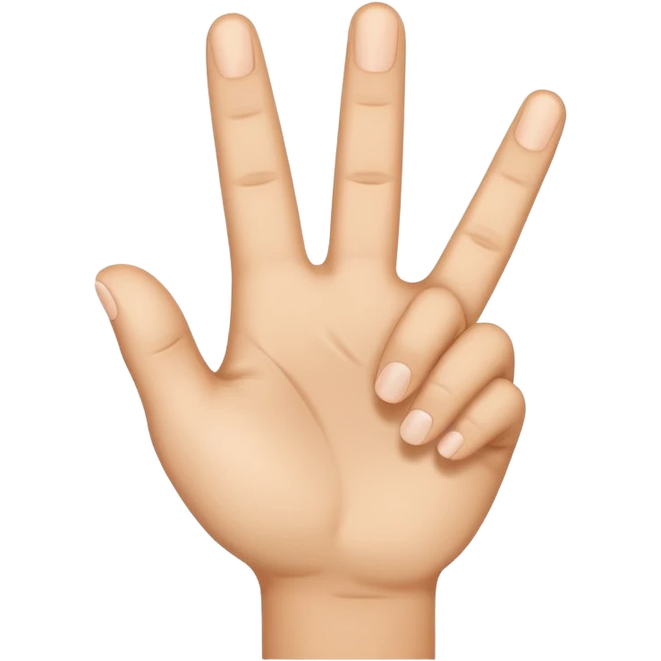 I want an emoji that looks like these👌🏻🤏🏻but i want that the the middle vinger touches the tumb and the other vingers dont. Can you do the Oke sign but than with de middle vinger emoji