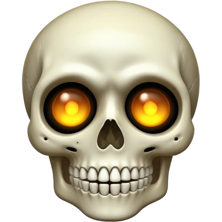 Skeleton blinking  emoji
