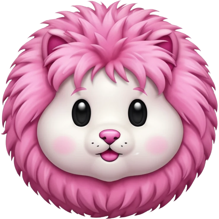 pink fur ball emoji