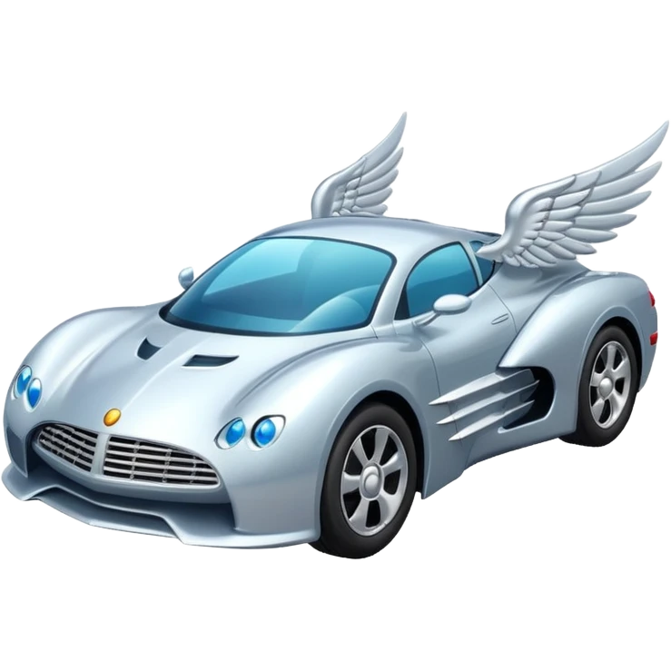 Car with wings emoji