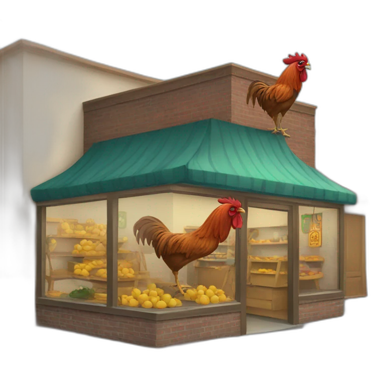 Rooster shop emoji