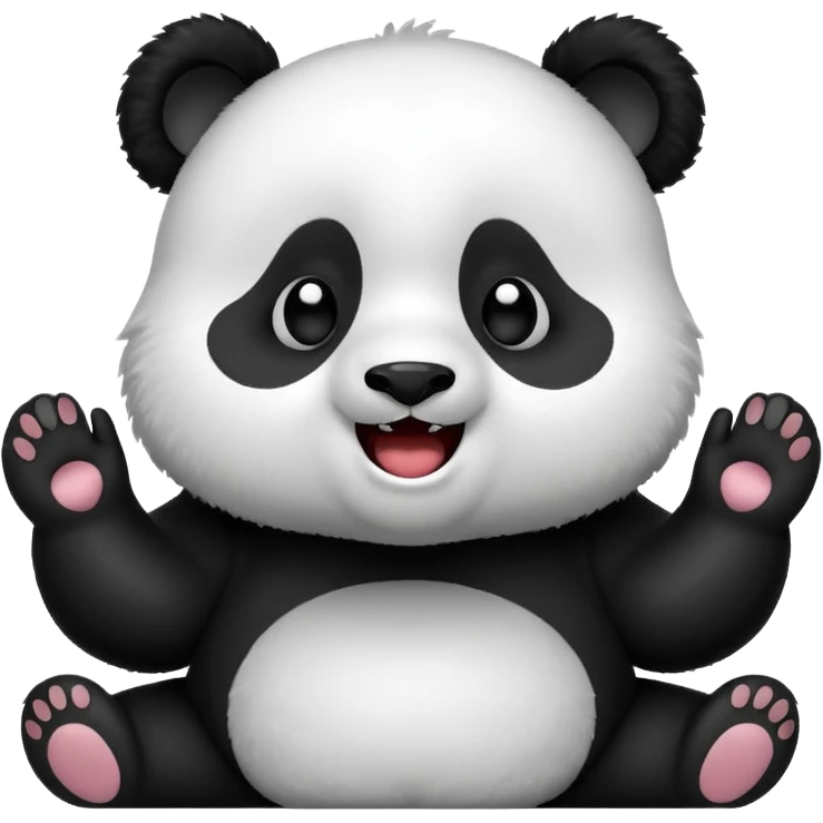 Panda singing emoji