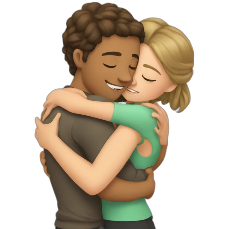 Hug girls emoji