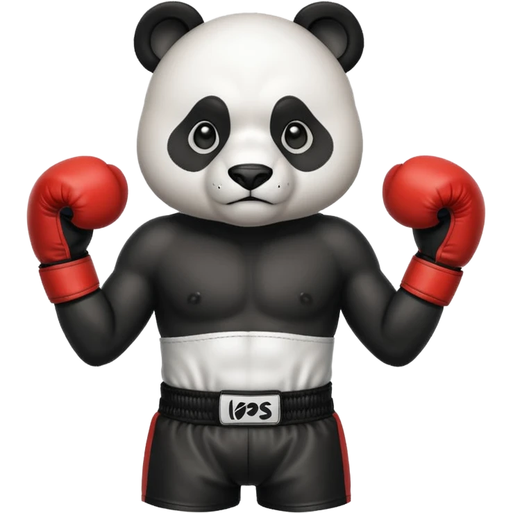 Panda boxer  emoji